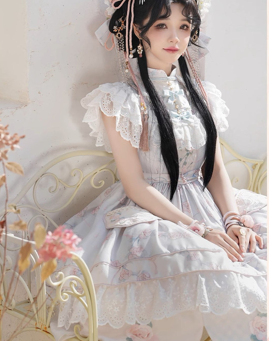 [Sale period ended] Luo Shenhua-Xiaoman-Short sleeve Mao color dress