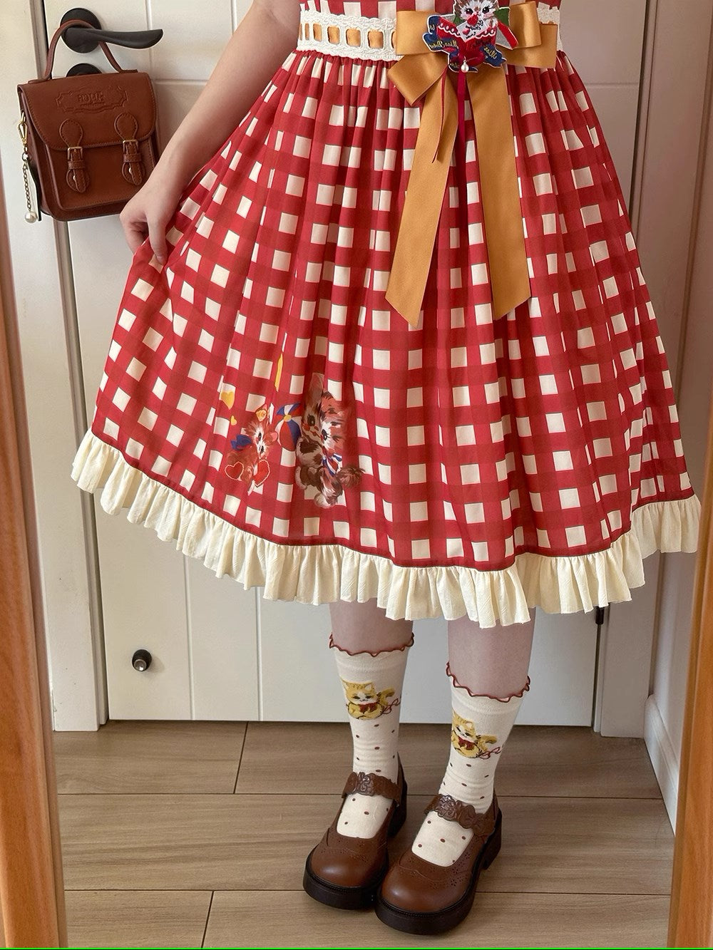 [Pre-order] Sweet Kitty Retro Casual Dress