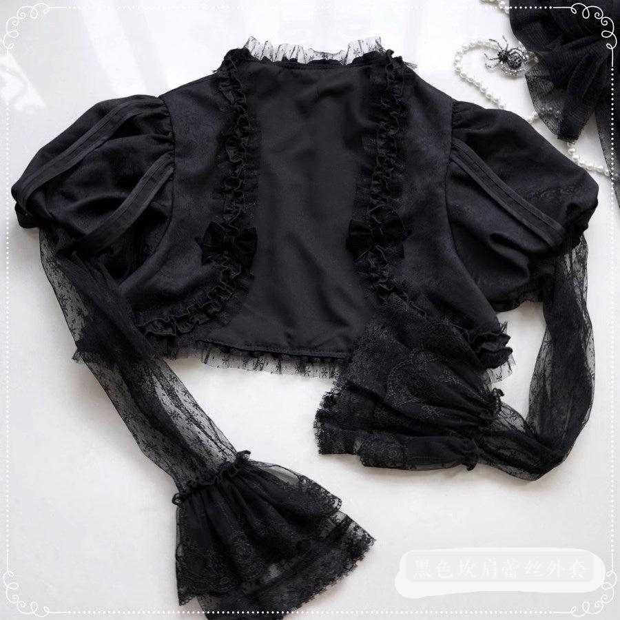 [Pre-orders available until 9/29] Moonlit Night Spider Lace Sleeve Bolero