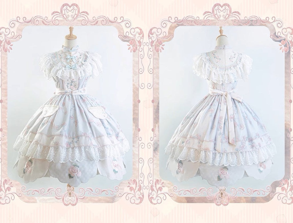 [Sale period ended] Luo Shenhua-Xiaoman-Short sleeve Mao color dress