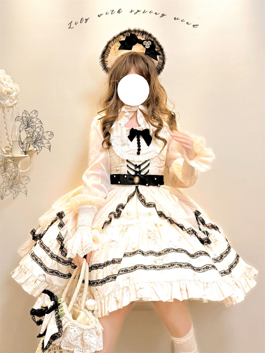 [Resale/Pre-orders available until 2/3] Lily and Wind Jumper Skirt with Mesh Veil