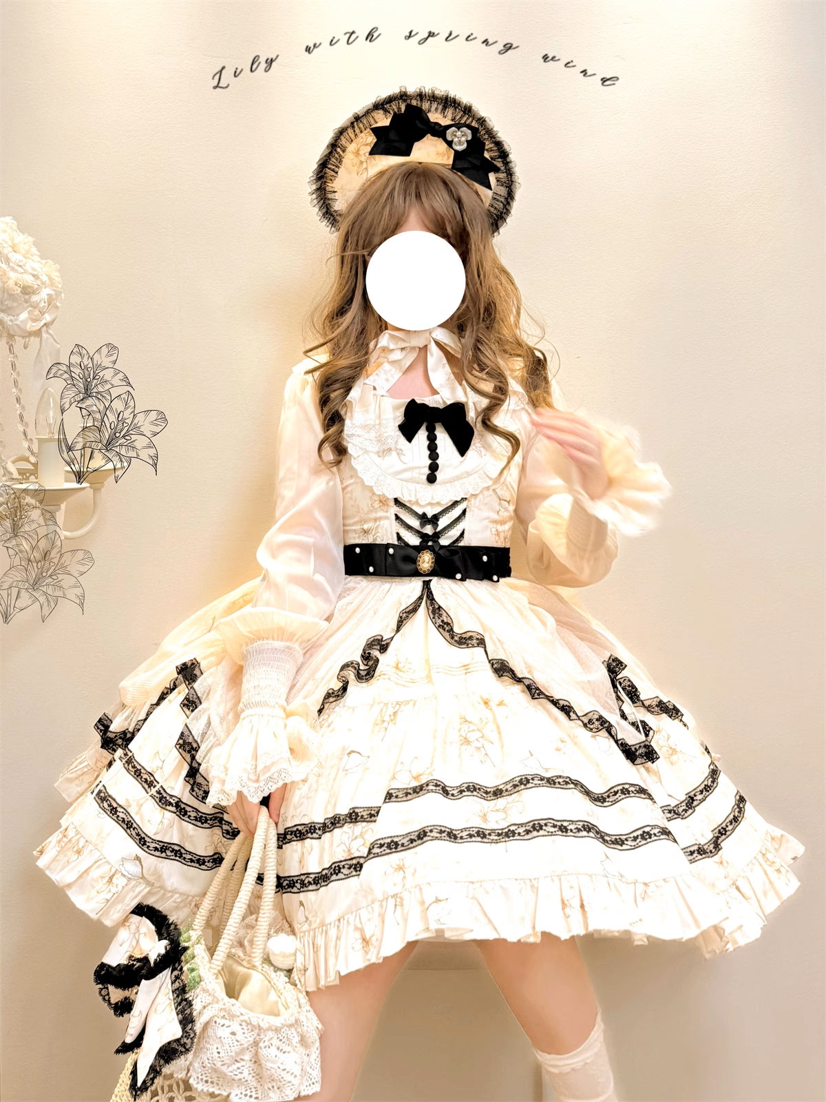 [Resale/Pre-orders available until 2/3] Lily and Wind Jumper Skirt with Mesh Veil