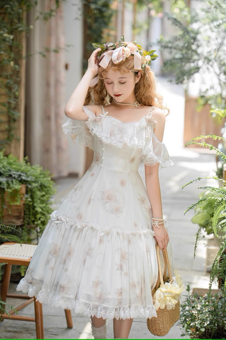 Sunflower dance frill jumper skirt