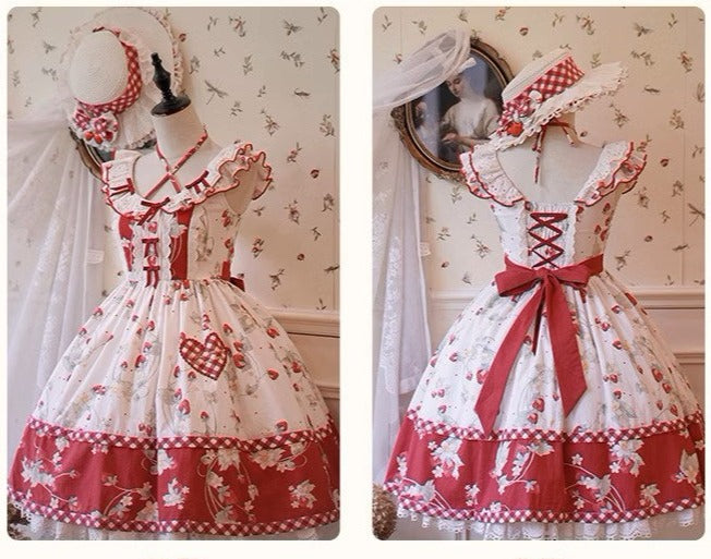 Strawberry Orchard Strawberry Jumper Skirt