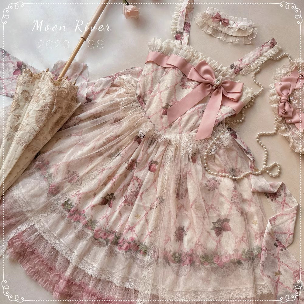 Secret Strawberry Garden ジャンパースカート【2型】