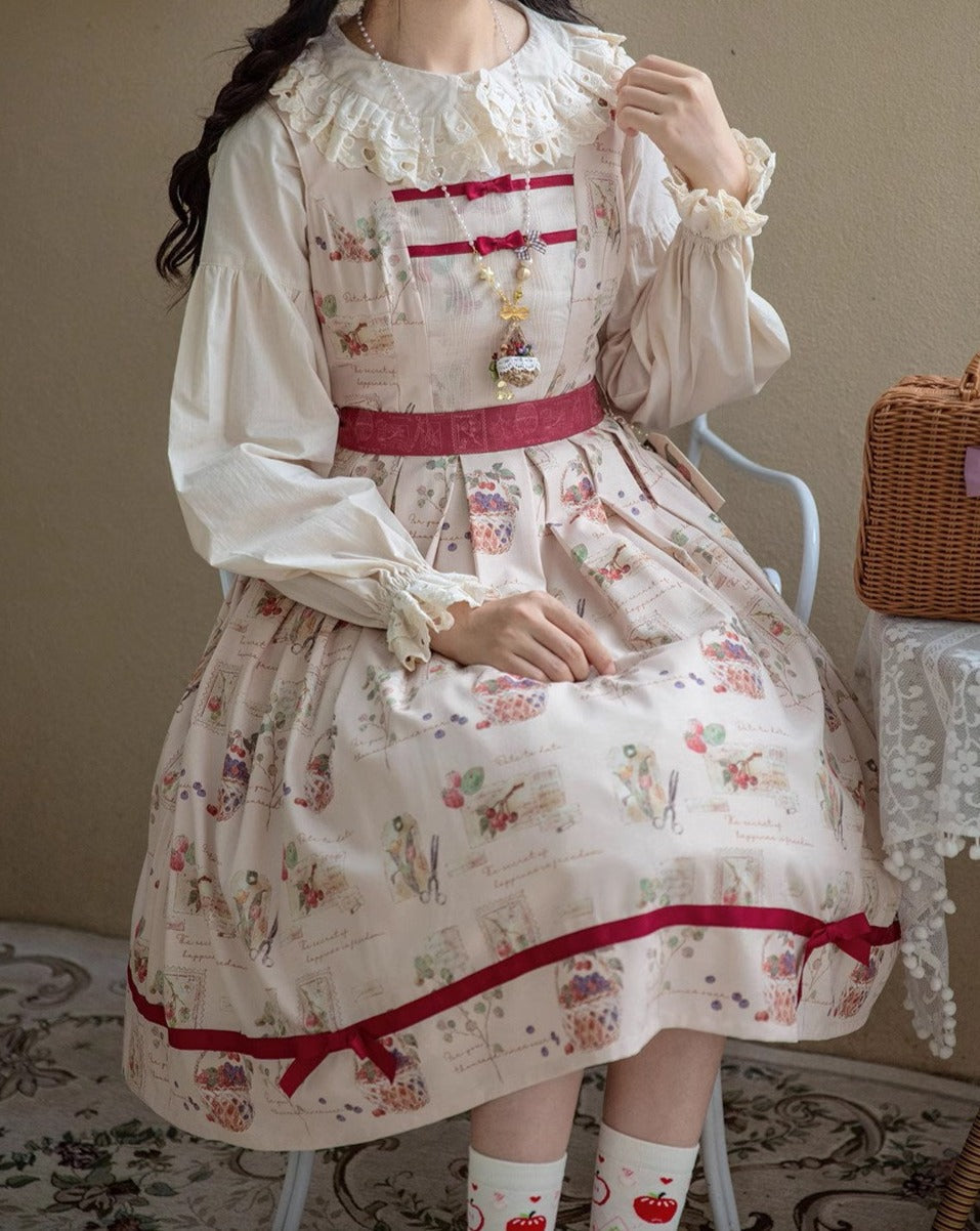 [Pre-order] Forest Encyclopedia Print Jumper Skirt