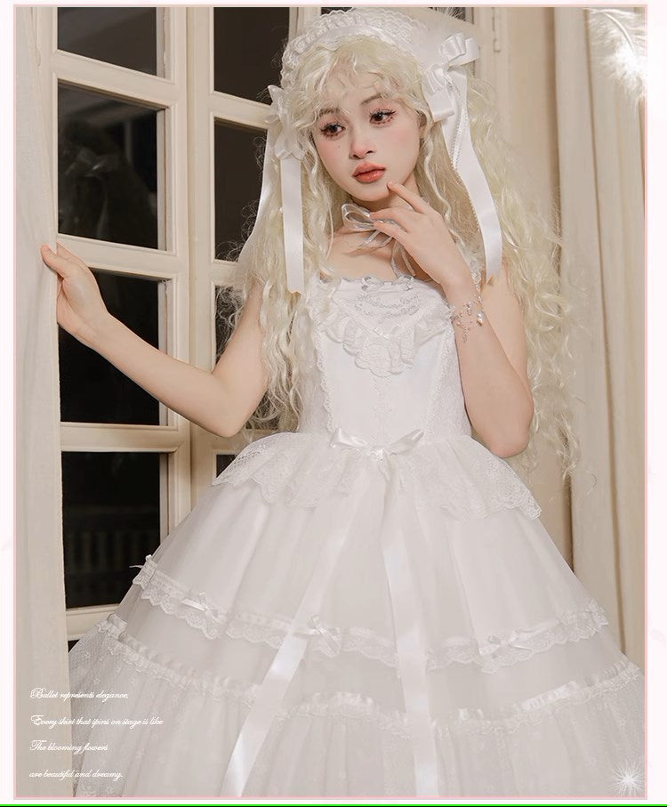 [Pre-orders available until 1/23] Silk Ballet Jumper Skirt - Mid-length