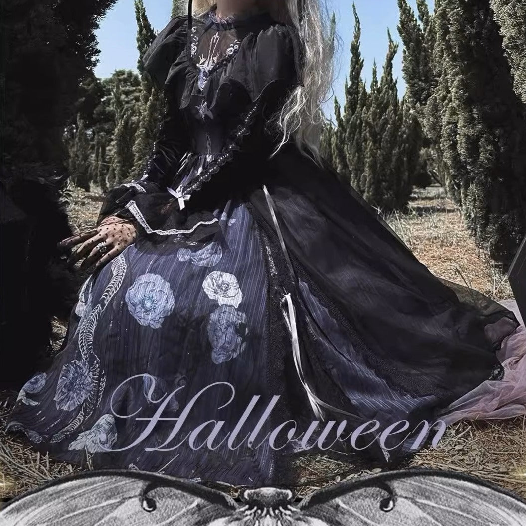 [Sale period has ended] Dark Night Beauty Layered Dress