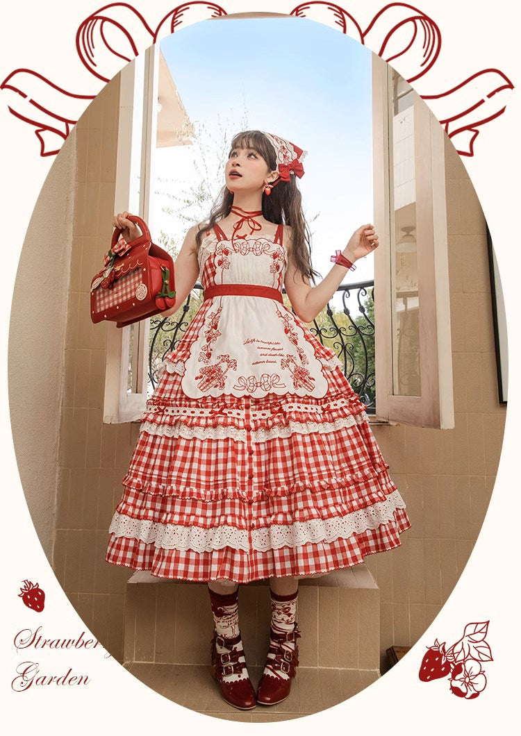 Strawberry Basket Jumper Skirt