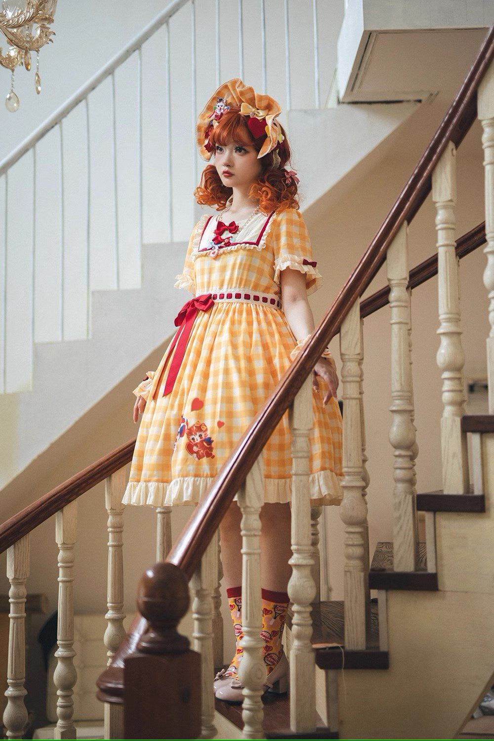 [Pre-order] Sweet Kitty Retro Casual Dress