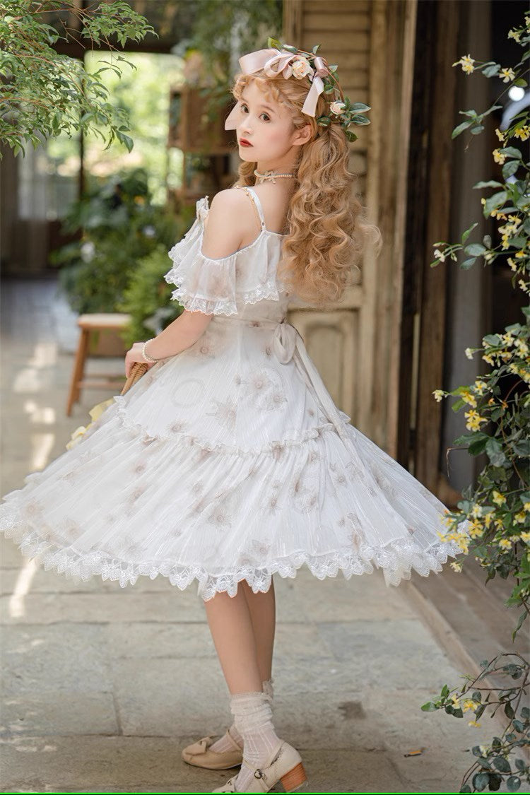 Sunflower dance frill jumper skirt