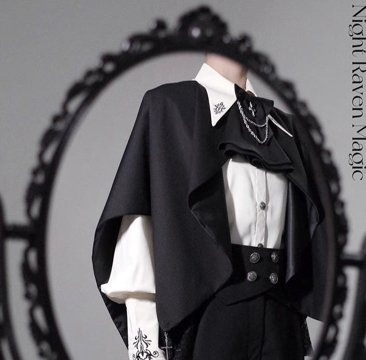 Night Raven Magic blouse, pants, jumper skirt, cape