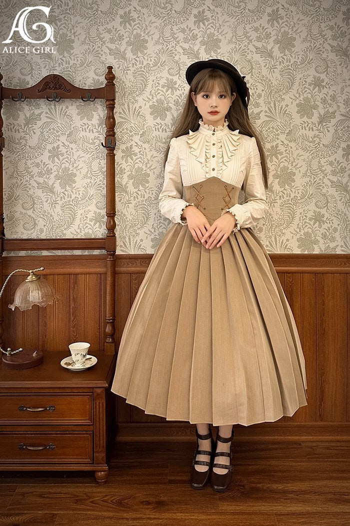 [Pre-order] Detective Butler Fake Two-Piece Style Switching Dress