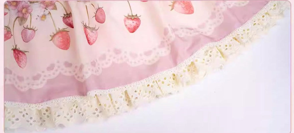 Strawberry Chiffon スカート【ハートタイプ＆プリントタイプ】