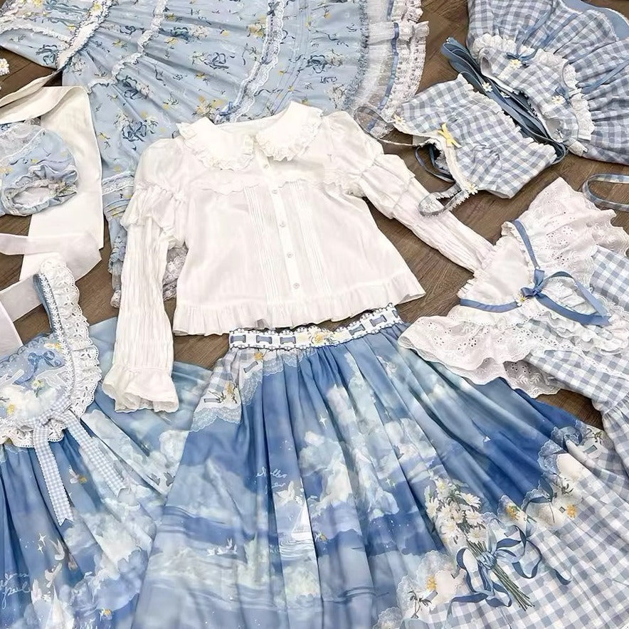 [Sale period ended] Daisy and Sky blouse (long sleeve/short sleeve)