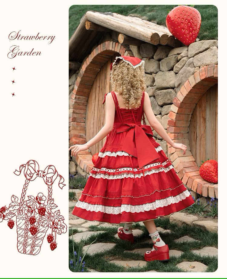 Strawberry Basket Jumper Skirt