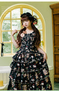 Camellia Berry Sleeveless Setup - Short Length