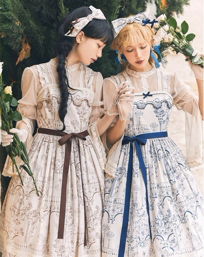 Opera Theatre プリントキャミソールドレス