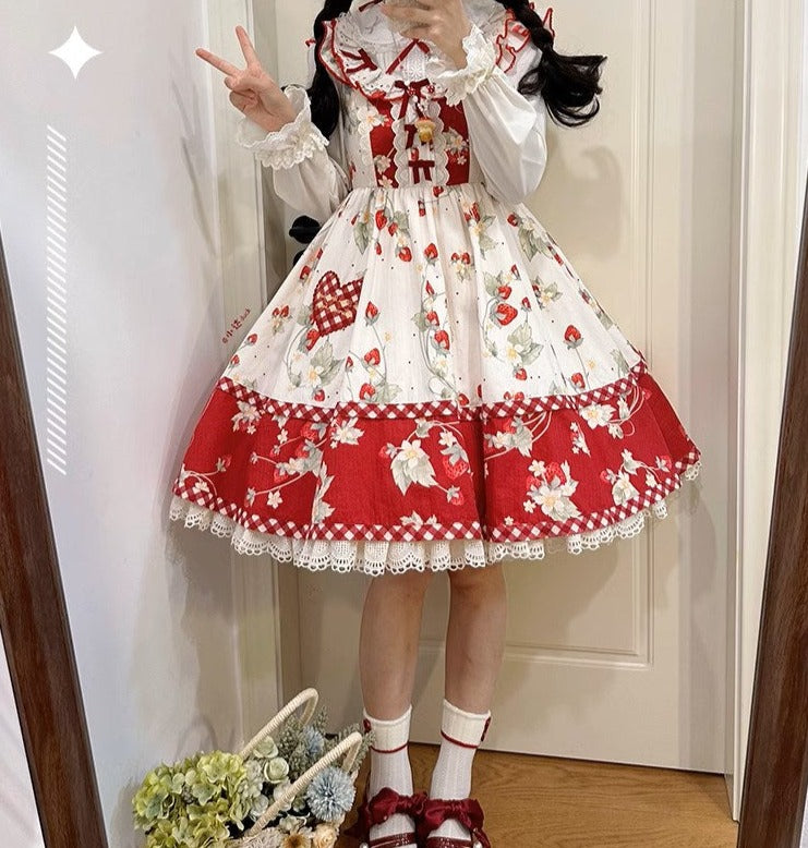 Strawberry Orchard Strawberry Jumper Skirt