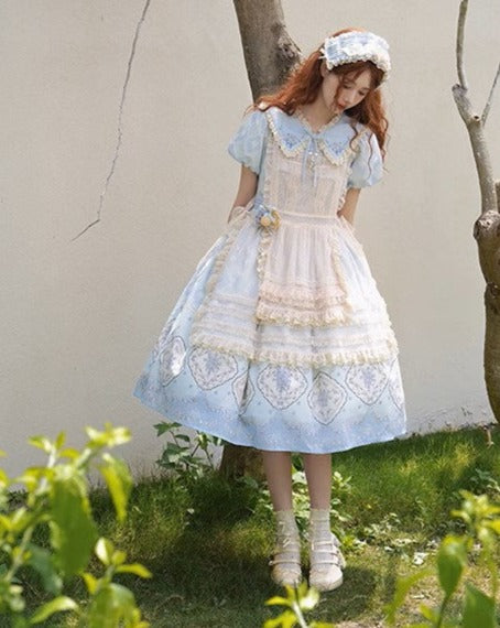 [Sale Period Ended] Forget Me Not Pastel Color Print Dress