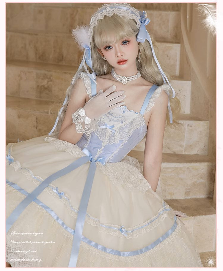 [Pre-orders available until 1/23] Silk Ballet Jumper Skirt - Mid-length