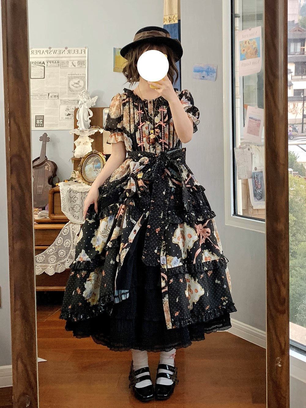 [Pre-orders available until 2/19] Cat Rose Tea Party Daily Dress