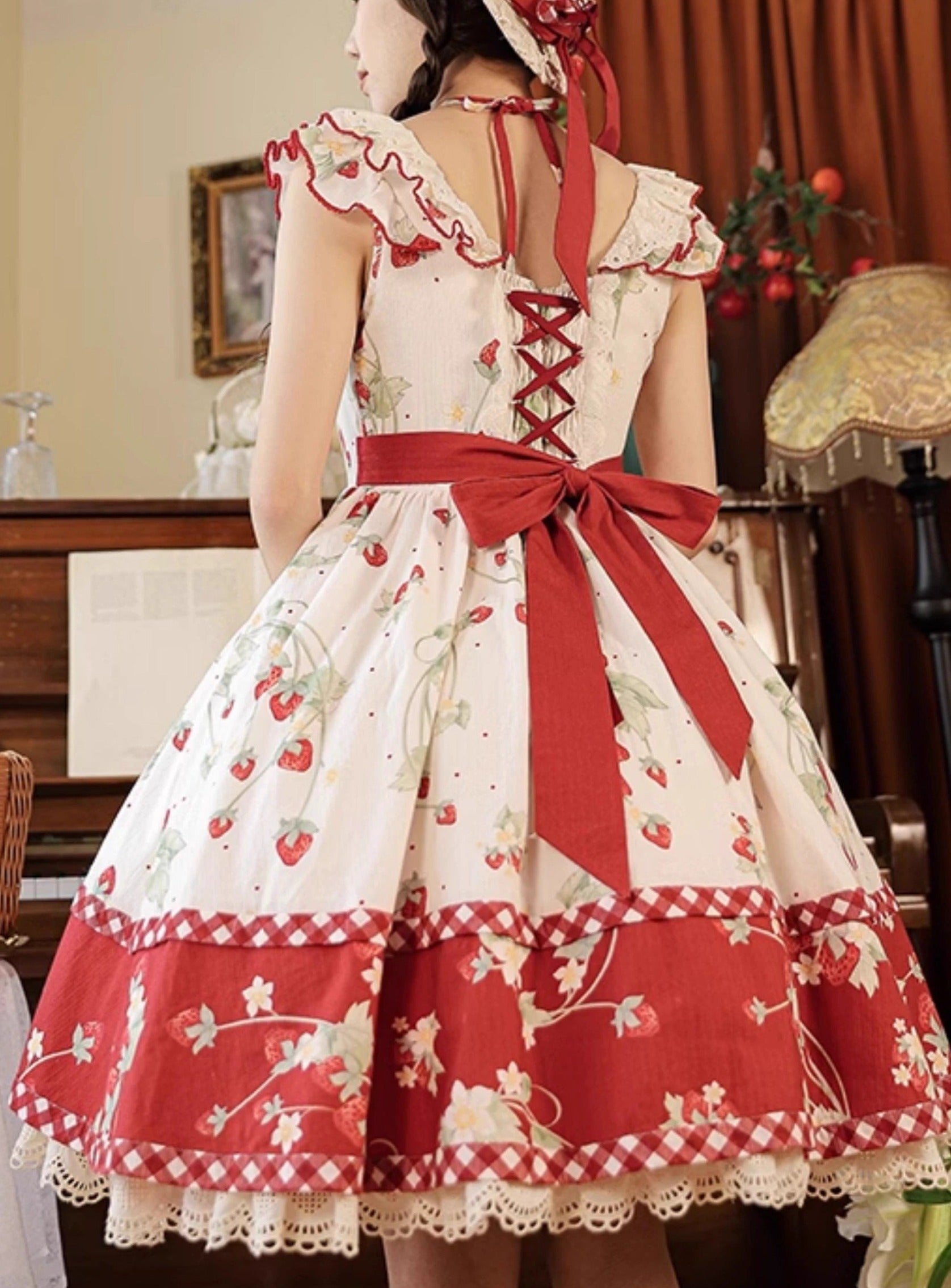 Strawberry Orchard Strawberry Jumper Skirt