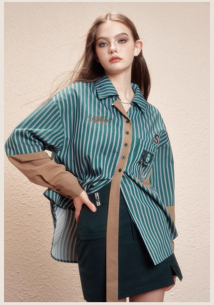[Pre-order] Hogwarts School of Witchcraft and Wizardry stripe design blouse