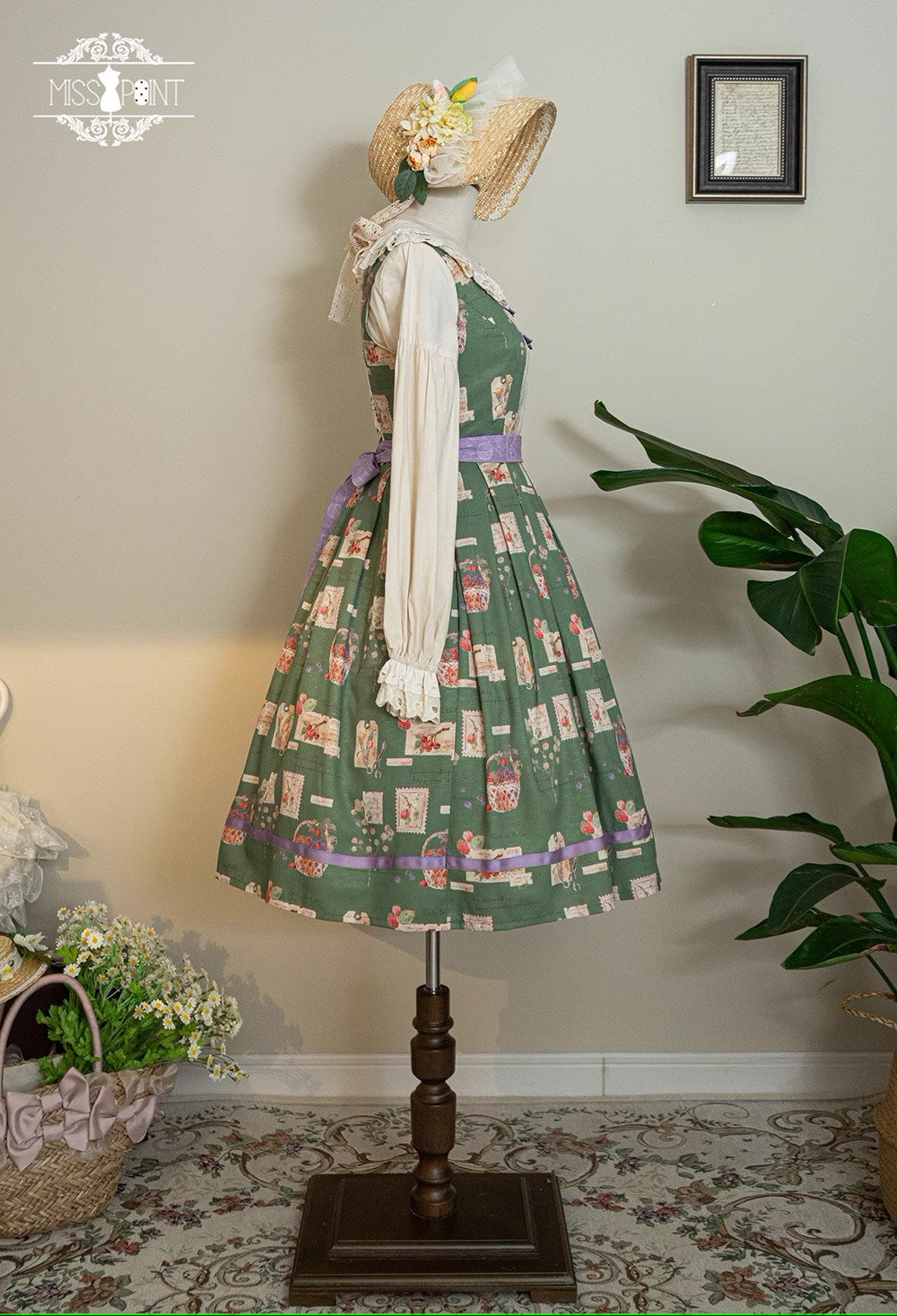 [Sale period ended] Forest Picture Book Printed Jumper Skirt