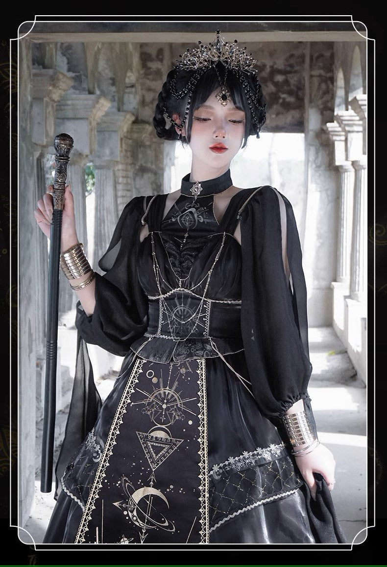 [Pre-order] Nightmare of Horus Jumper Skirt Set/Long Length