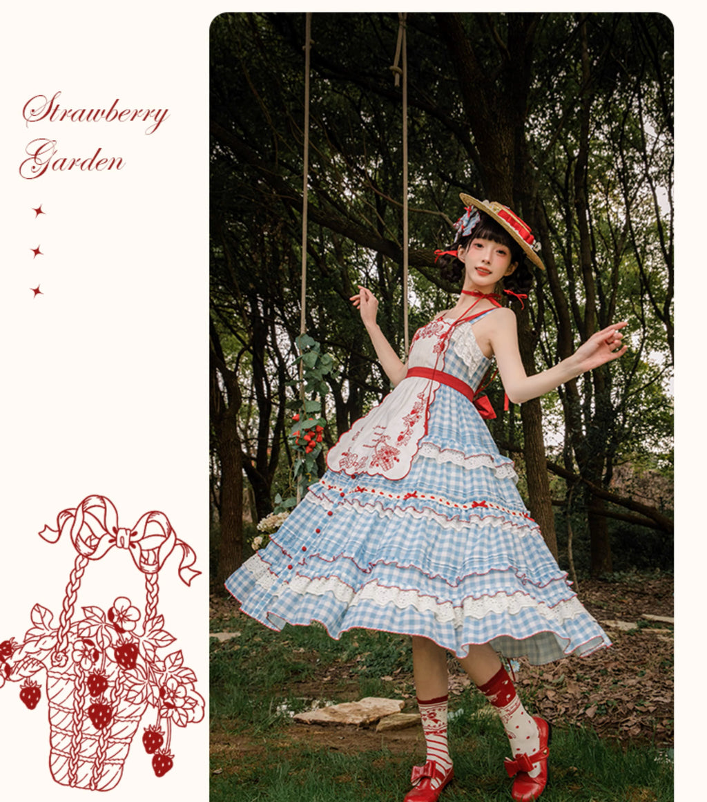 Strawberry Basket Jumper Skirt