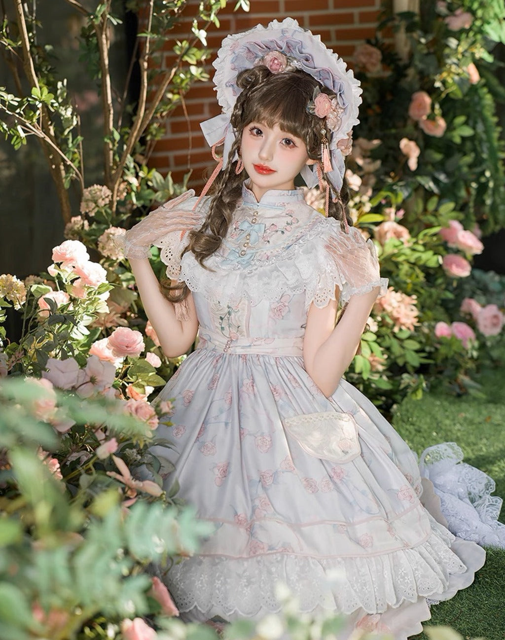[Sale period ended] Luo Shenhua-Xiaoman-Short sleeve Mao color dress