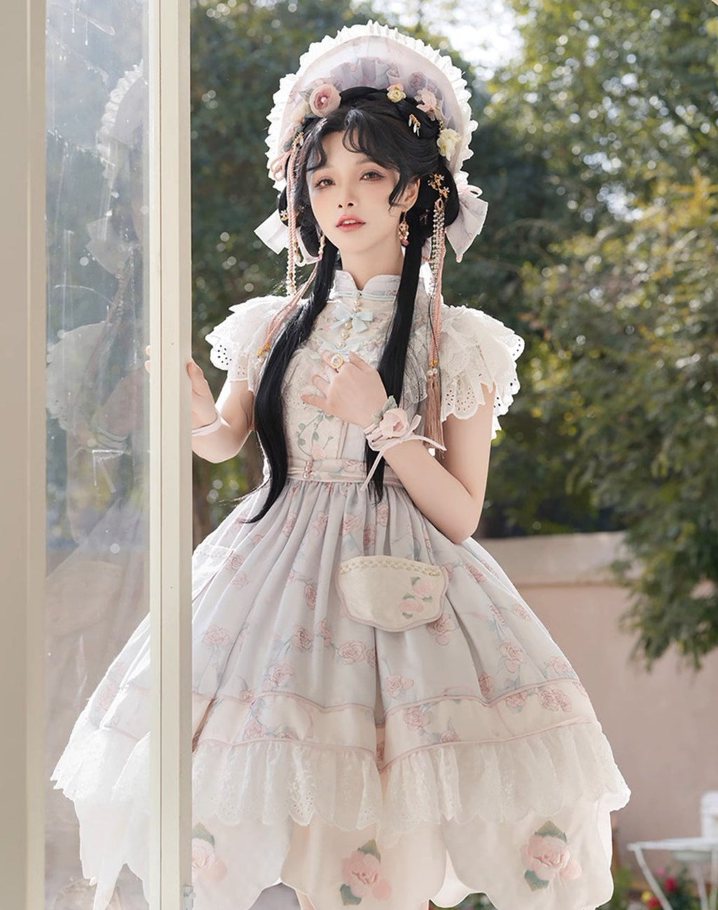 [Sale period ended] Luo Shenhua-Xiaoman-Short sleeve Mao color dress