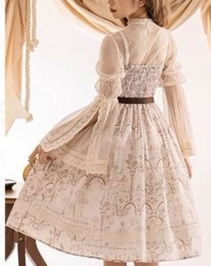 Opera Theater printed camisole dress