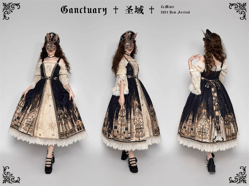 【販売期間終了】Sanctuary ゴスロリプリントジャンパースカート
