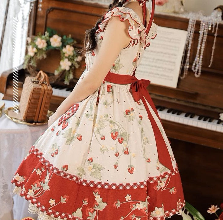 Strawberry Orchard Strawberry Jumper Skirt