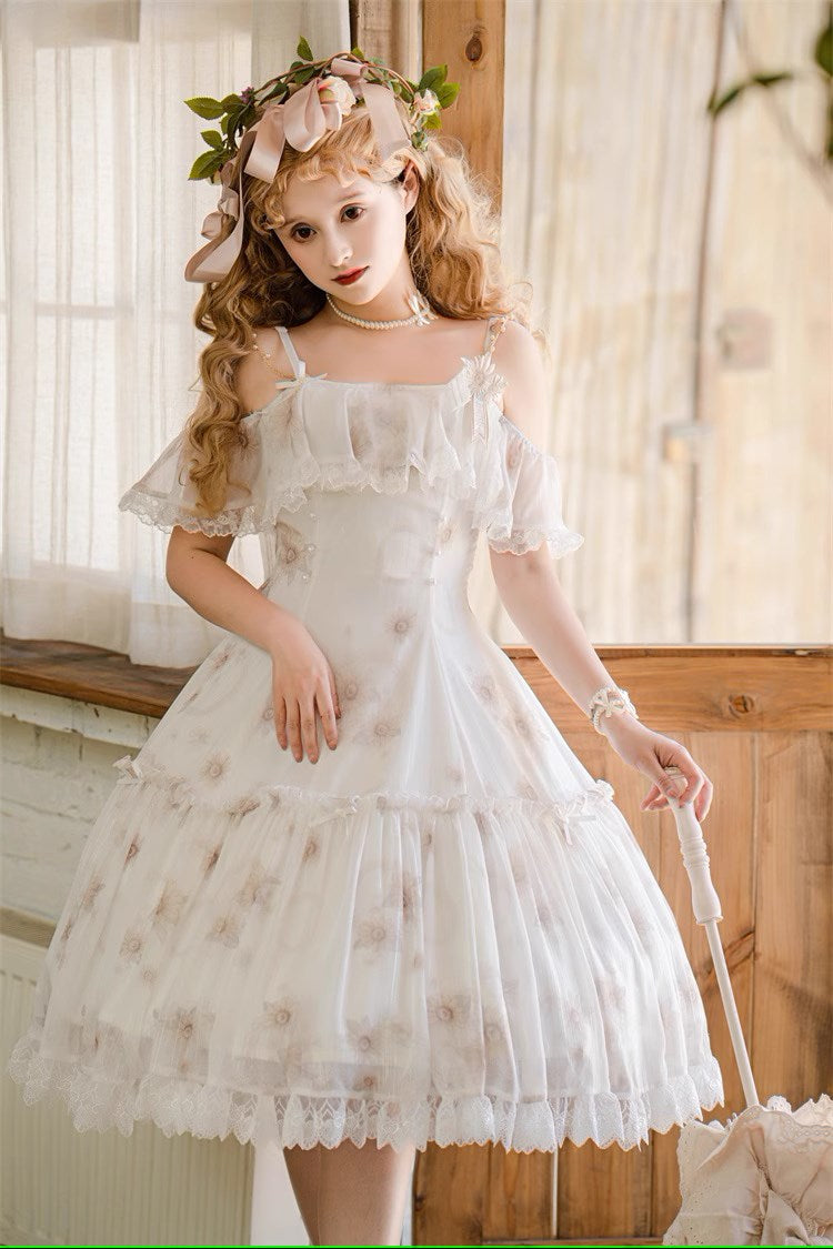 Sunflower dance frill jumper skirt