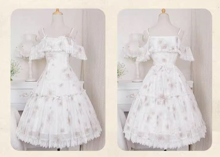 Sunflower dance frill jumper skirt