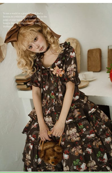 【再販・受注予約5/18まで】Camellia Berry 半袖セットアップ・ロング丈