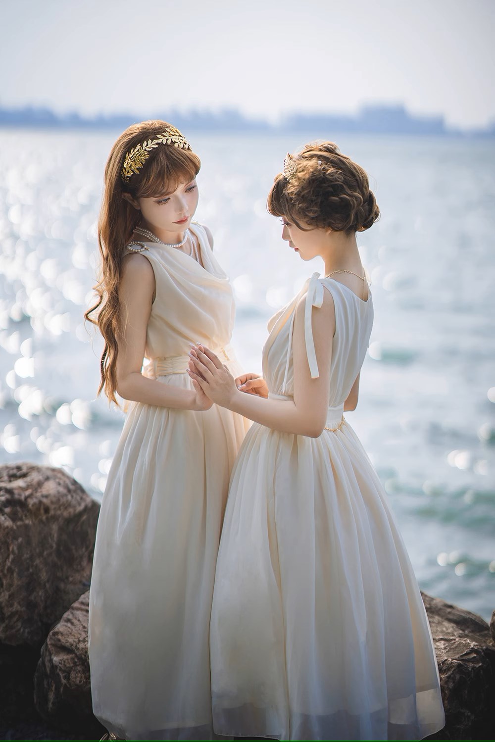 【予約販売】Elegance Greek ドレープジャンパースカート