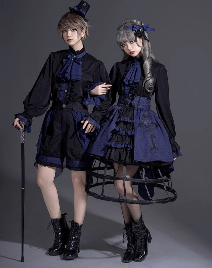 [Pre-order] Evil Twins Gothic Lolita Blouse, Vest, Cape, Skirt [10% off for 4 items]