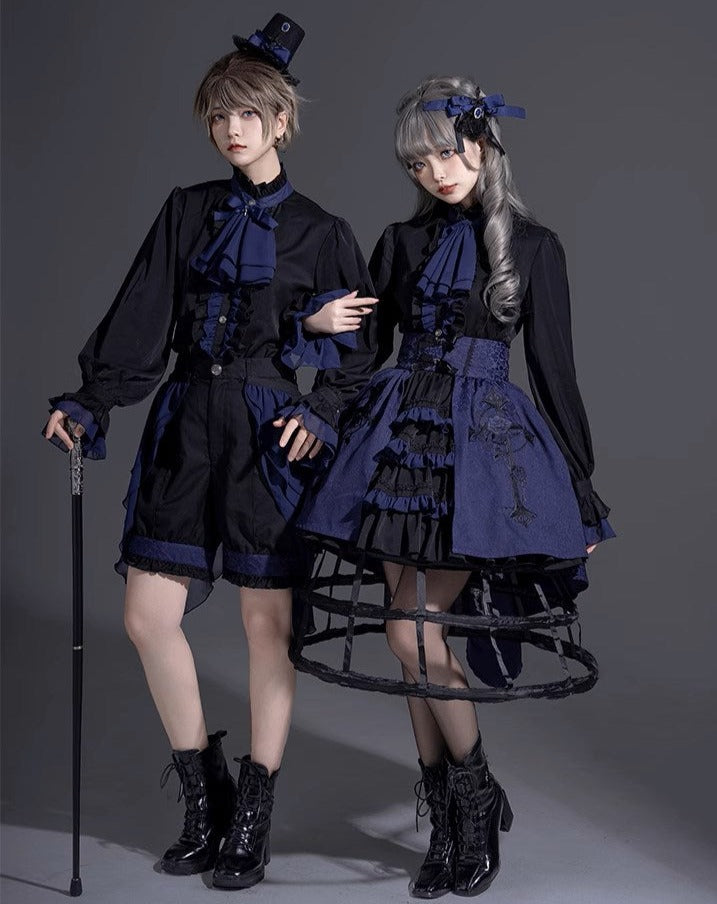 【予約販売】Evil Twins 皇子系 ブラウス・ベスト・マント・パンツ【4点購入で10%オフ】