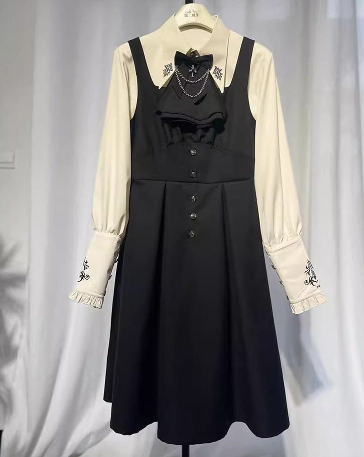 Night Raven Magic blouse, pants, jumper skirt, cape