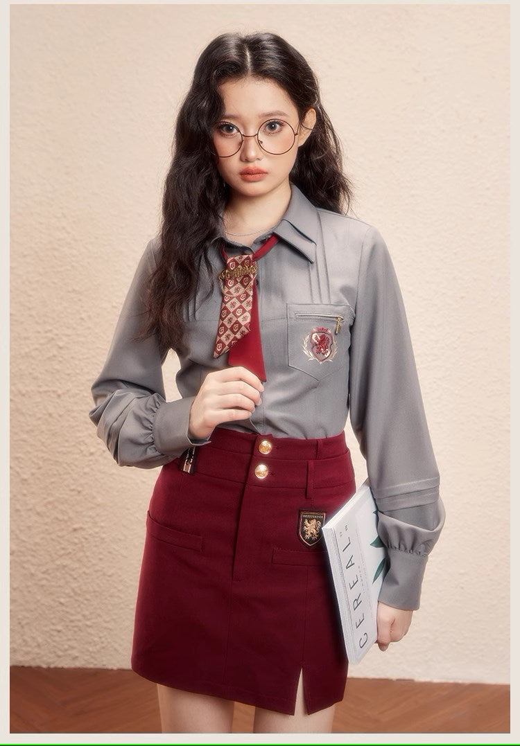 [Pre-order] Hogwarts School of Witchcraft and Wizardry Simple Tight Skirt