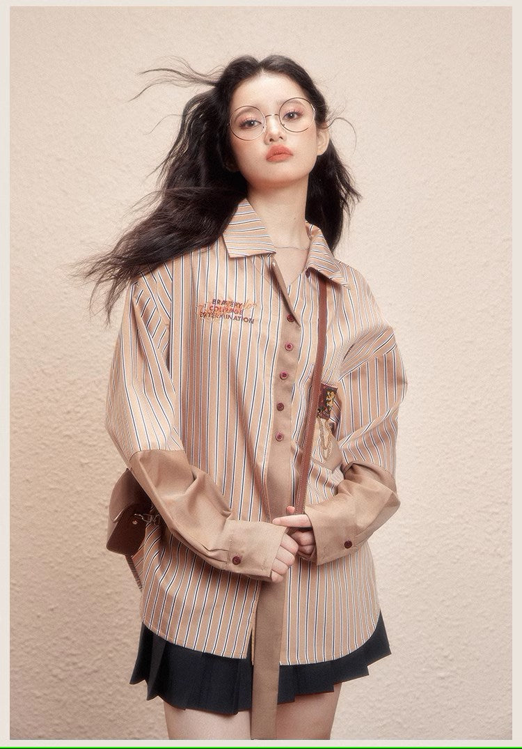 [Pre-order] Hogwarts School of Witchcraft and Wizardry stripe design blouse