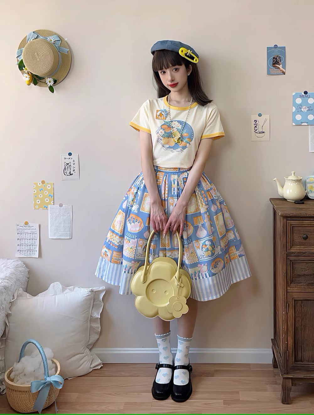 [Pre-order] Loquat and Lemon Skirt