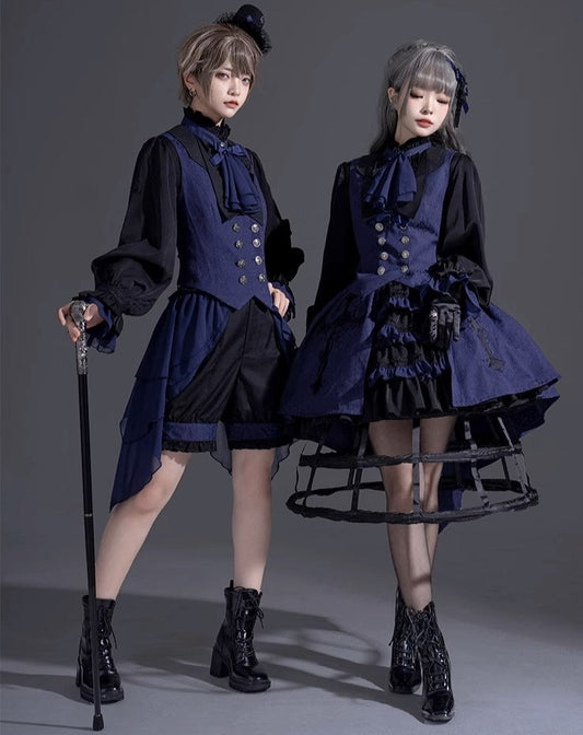 [3rd period order reservation until 3/17] Evil Twins Gothic Lolita blouse/vest/cloak/skirt [10% off for 4 items]