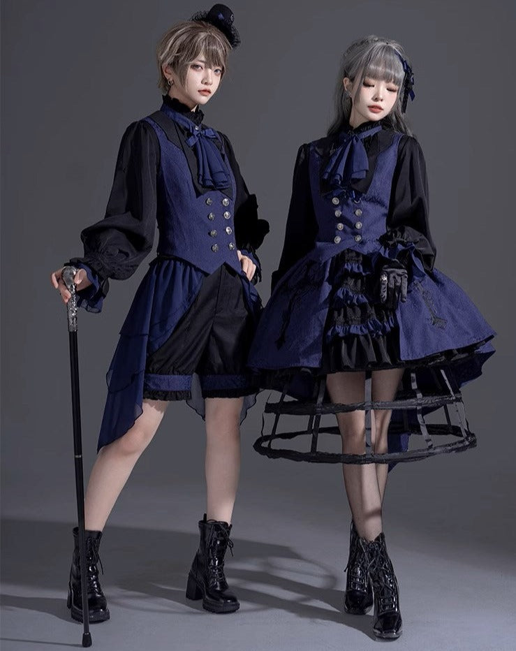 [Pre-order] Evil Twins Gothic Lolita Blouse, Vest, Cape, Skirt [10% off for 4 items]