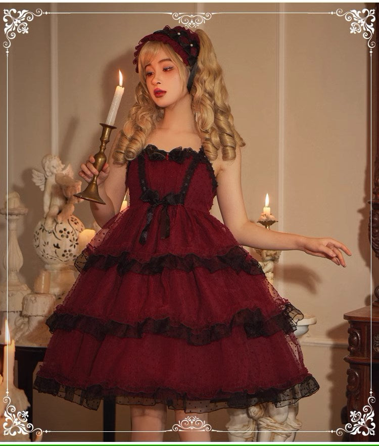 Maiden's Holiday Pearl Puff Jumper Skirt All 6 Colors