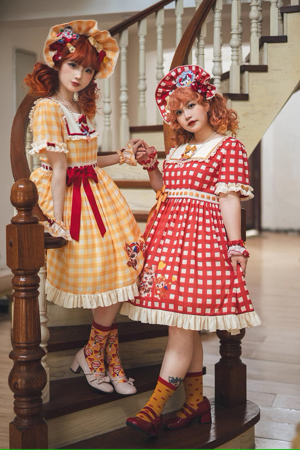[Pre-order] Sweet Kitty Retro Casual Dress